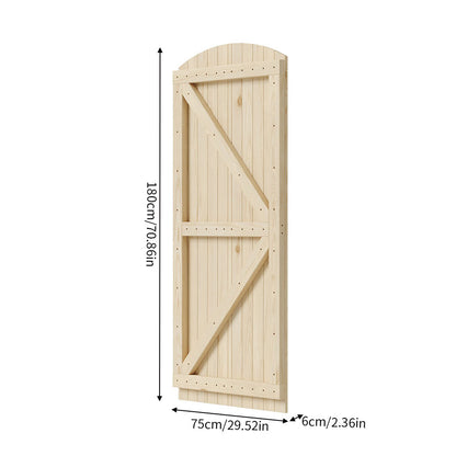 75cm Wide Arched Wooden Garden Gate 180cm High