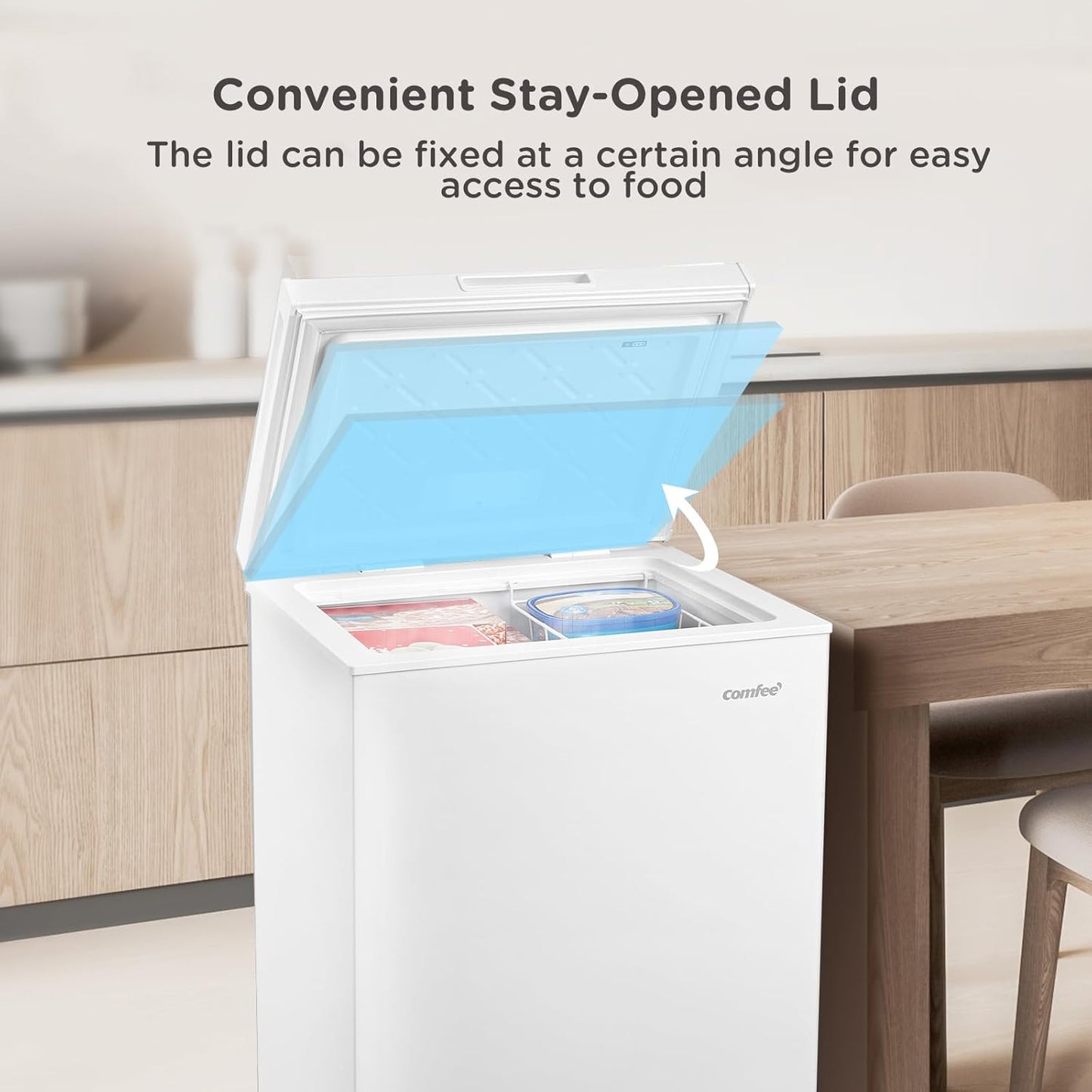 99L Freestanding Chest Freezer for Bulk Food Storage