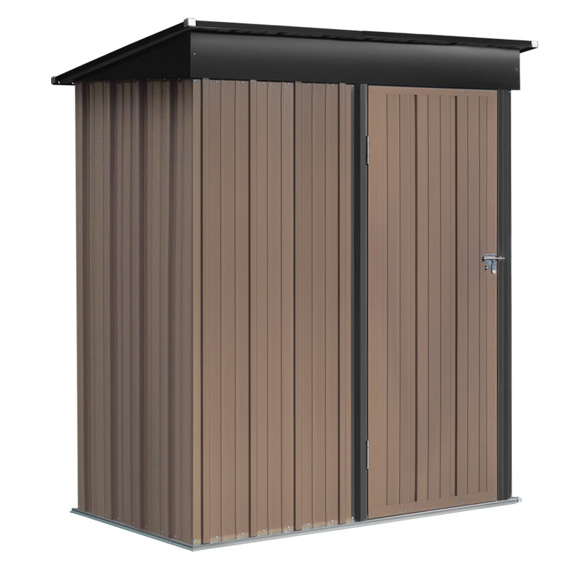 Steel Garden Tool Storage Shed with Gabled Roof Top