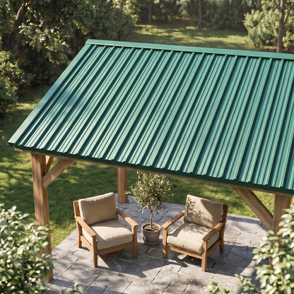 12pcs Galvanised Steel Corrugated Roofing Sheets