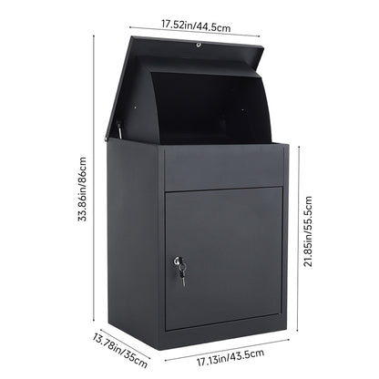 Lockable Galvanised Steel Parcel Drop Box