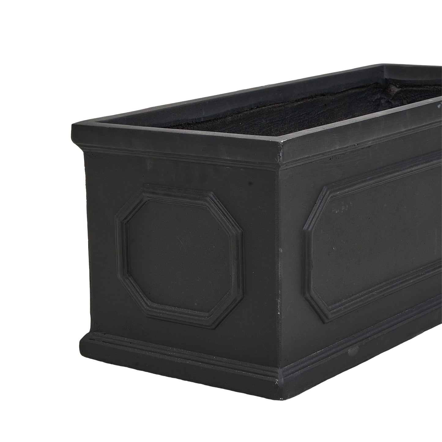 70cm Black Cement Flower Pot