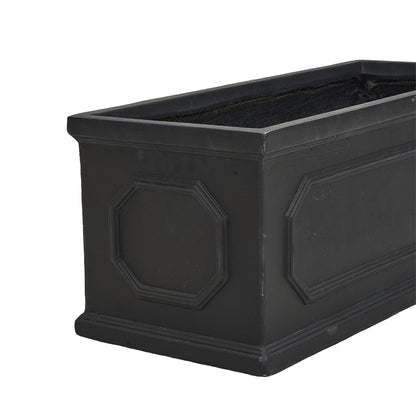 70cm Black Cement Flower Pot