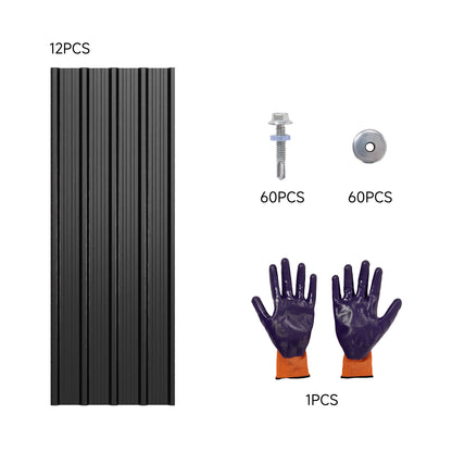 12pcs Galvanised Steel Corrugated Roofing Sheets