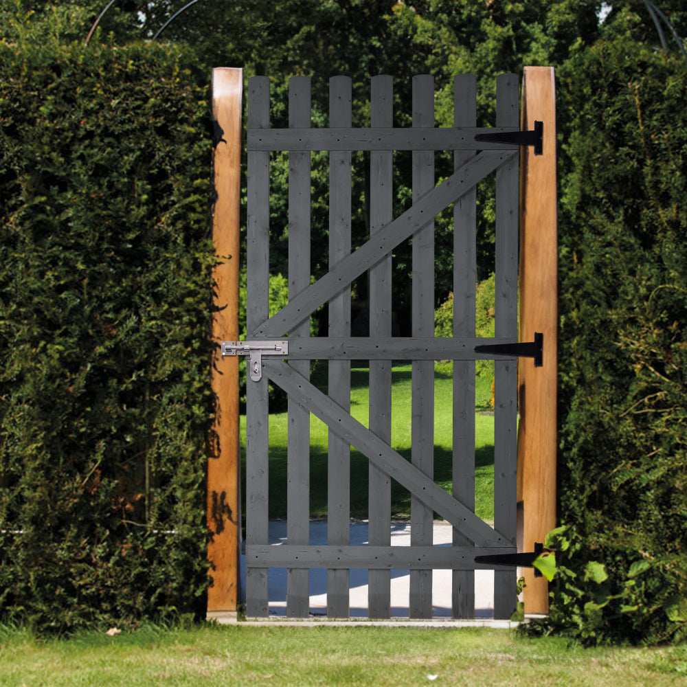 90x180cm Garden Wood Fence Gate with Latch