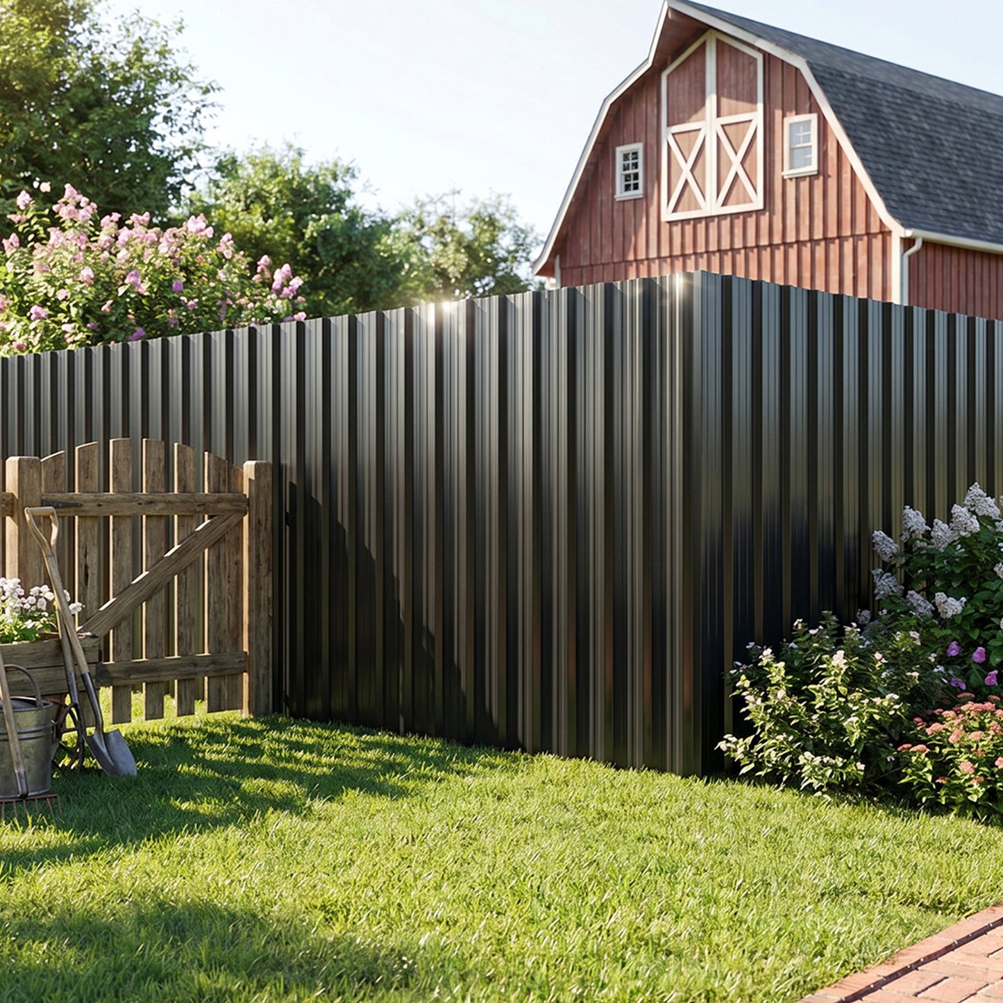 12pcs Galvanised Steel Corrugated Roofing Sheets