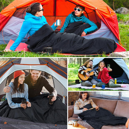 Large Double Sleeping Bag with Two Pillows