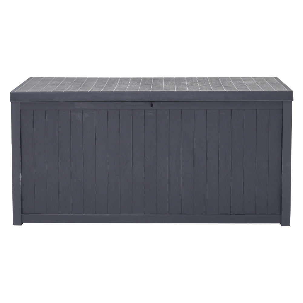 430L Grey Lockable Waterproof Garden Storage Box