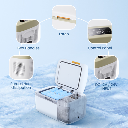 16L Portable Car Refrigerator with Display