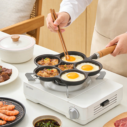 Non-stick 6-hole Cast Iron Egg Frying Pan