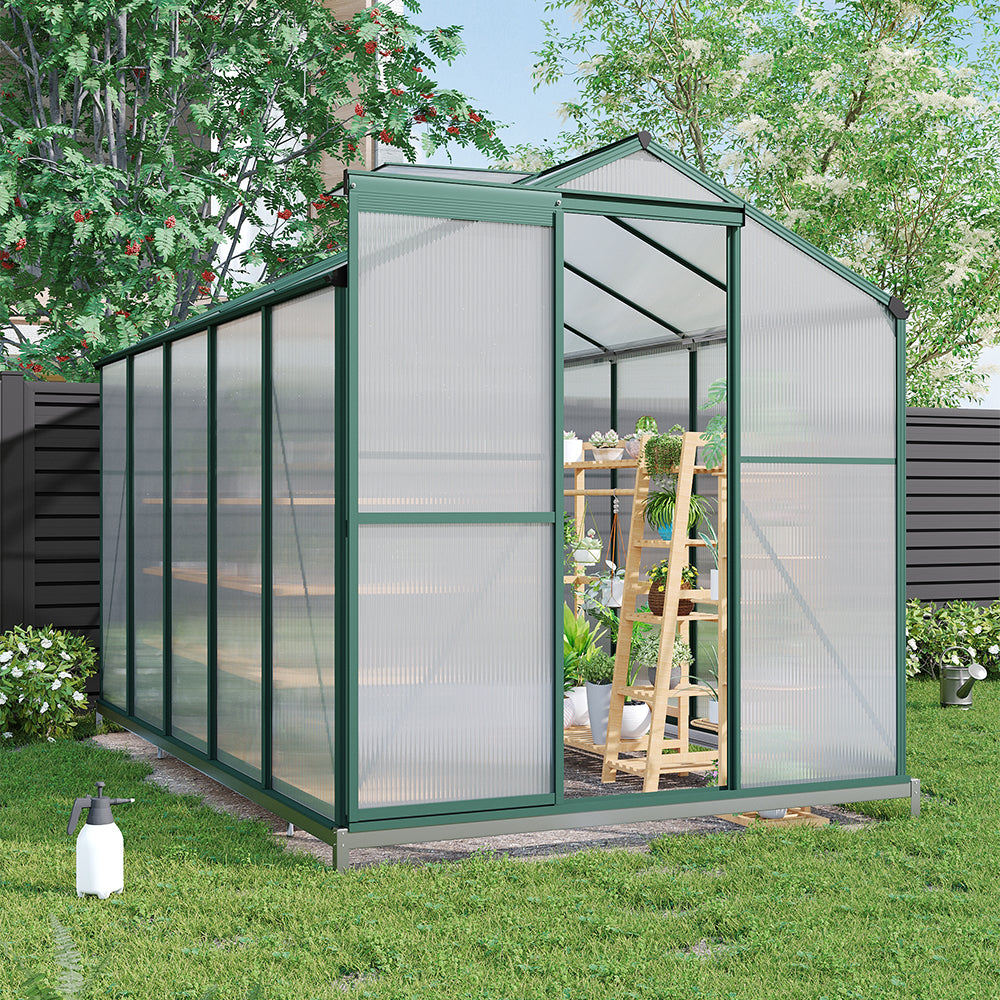 10 x 6 ft Aluminium Hobby Greenhouse with Base