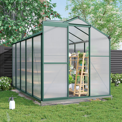 10 x 6 ft Aluminium Hobby Greenhouse with Base
