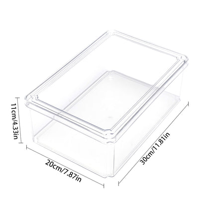 4Pcs Transparent Refrigerator Bins Organizer Set