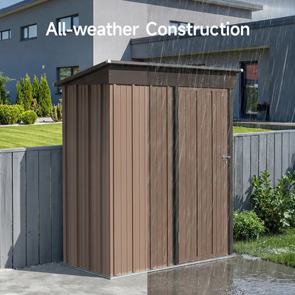 3x5 FT Outdoor Metal Garden Storage Shed