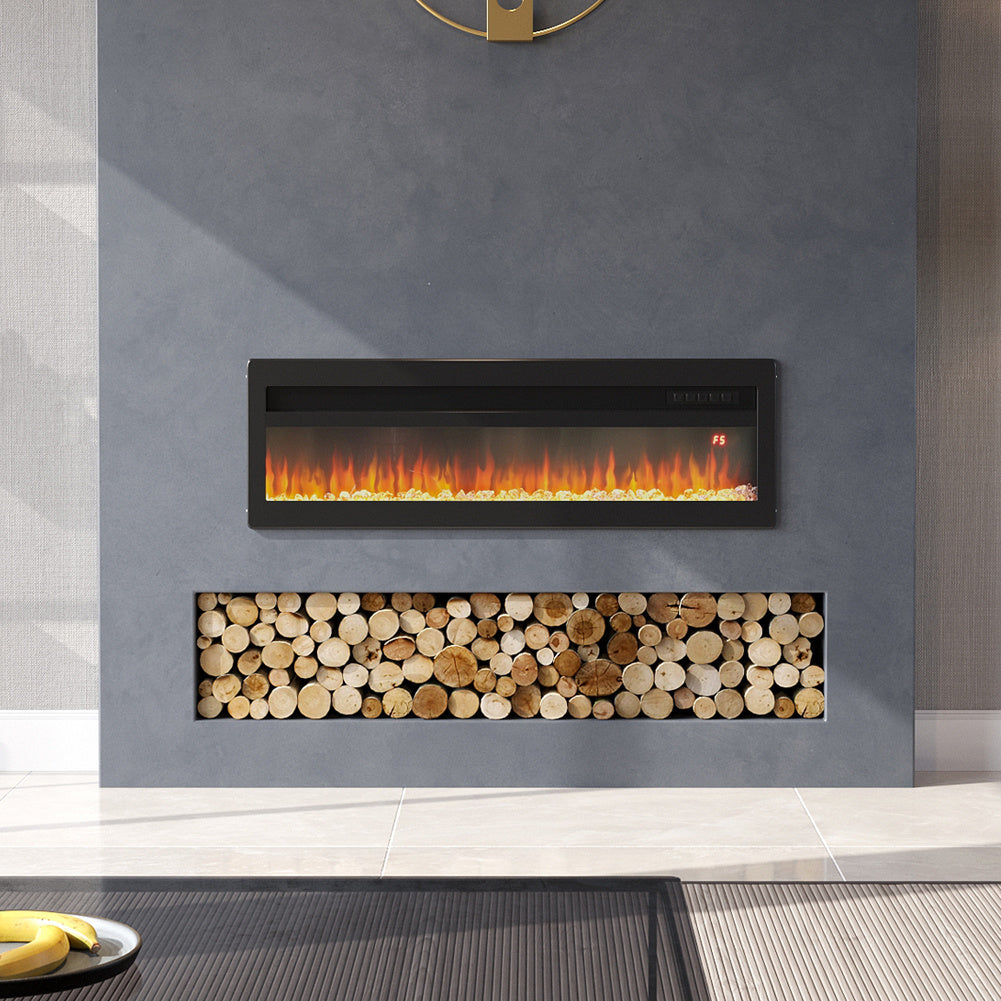 40/50/60/70 Inch Electric Fireplace with 9 Flame Colour and Remote Control