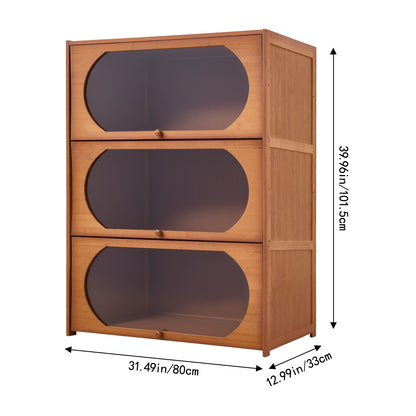 Multipurpose Freestanding Bookcase Storage Cabinet