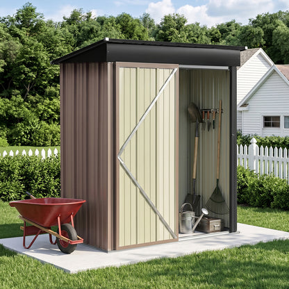 3x5 FT Outdoor Metal Garden Storage Shed