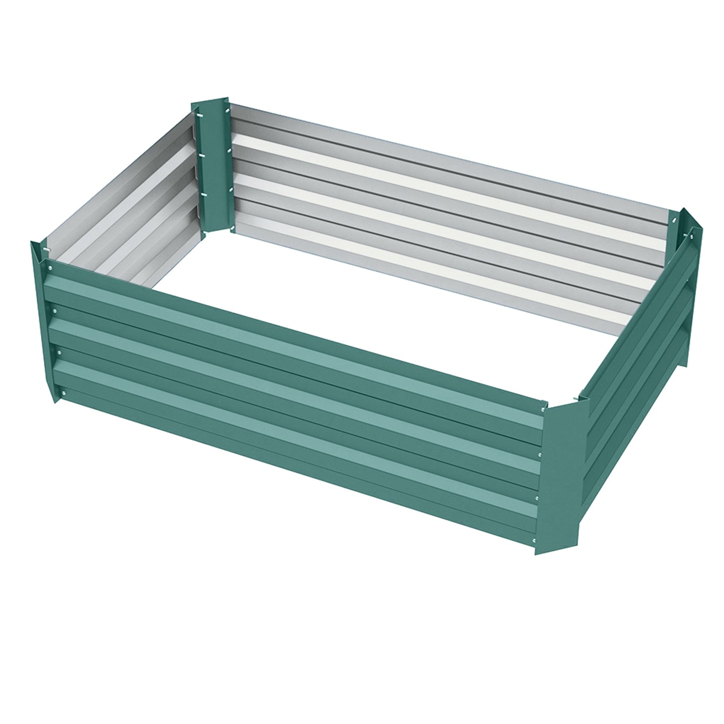Galvanized Steel Rectangular Raised Garden Bed Planter Box