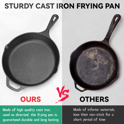 Cast Iron Frying Pan with Handles