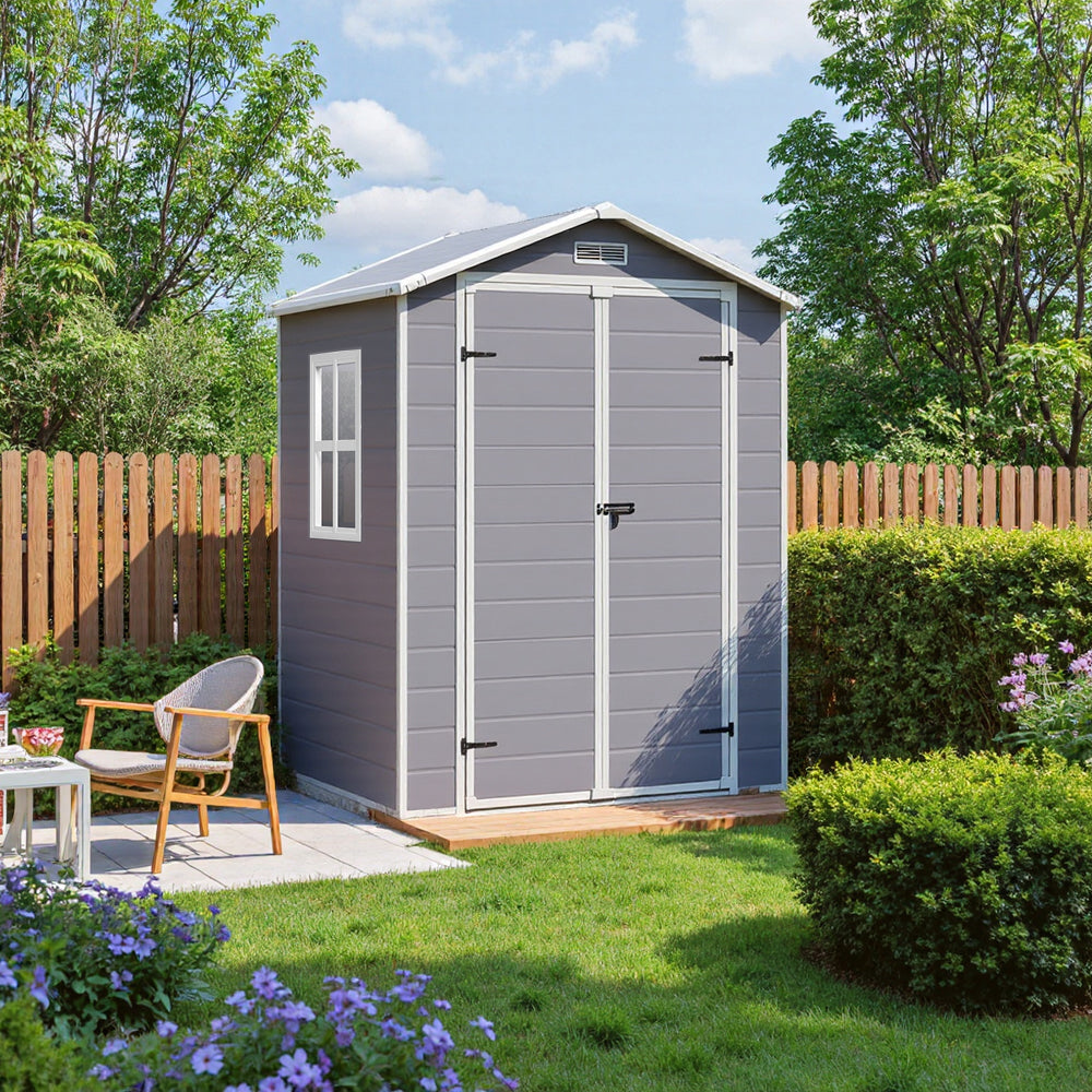 181CM Wide Plastic Garden Storage Shed