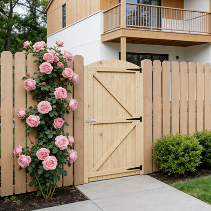 83cm W Arch Top Strong Garden Gate with Latch