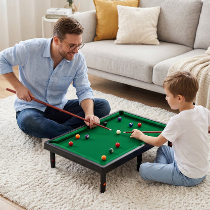 Mini Snooker & Pool Table Game Toy Set for Kids