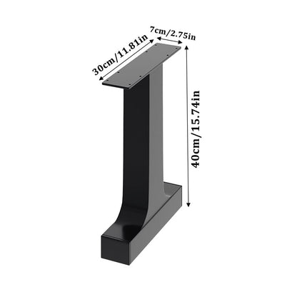2Pcs 40cm Height Iron Table Legs Furniture Accessories