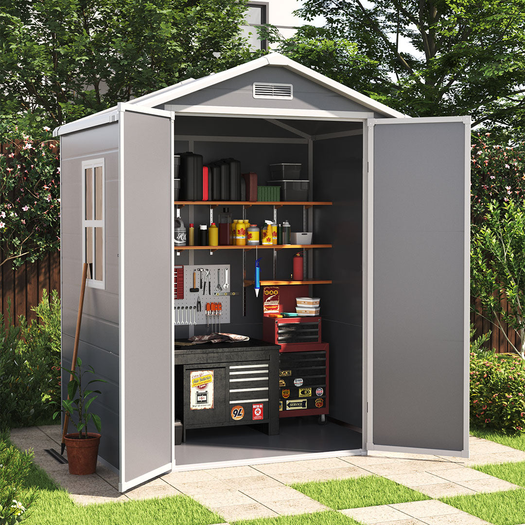 181CM Wide Plastic Storage Shed