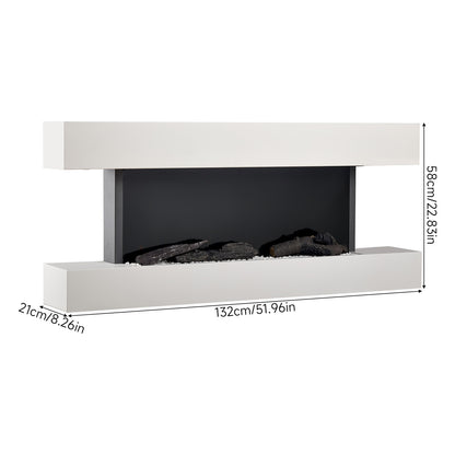 52inch Wall Mounted Electric Fireplace with Remote Control