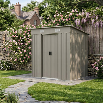 4 x 6FT Metal Garden Storage Shed