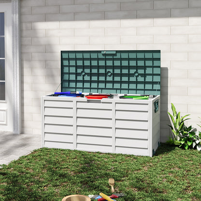290L Green Top Outdoor Storage Box with Ventilation