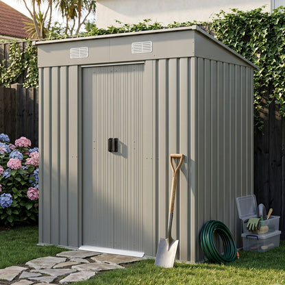 4 x 6FT Metal Garden Storage Shed