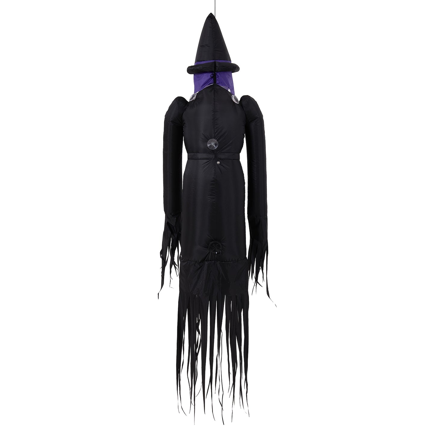 182cm Blow-Up Halloween Scary Witch Inflatable Decoration with Built-in LED Lights