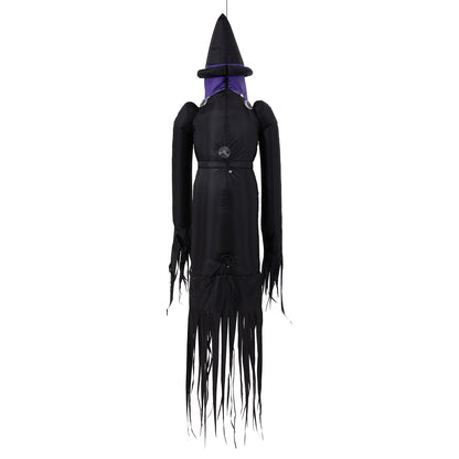 182cm Blow-Up Halloween Scary Witch Inflatable Decoration with Built-in LED Lights