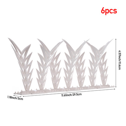 6 Pack Plastic Bird Spikes Deterrent Fence