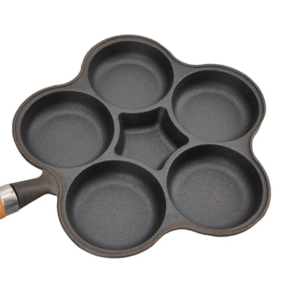 Non-stick 6-hole Cast Iron Egg Frying Pan