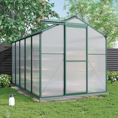 10 x 6 ft Aluminium Hobby Greenhouse with Base