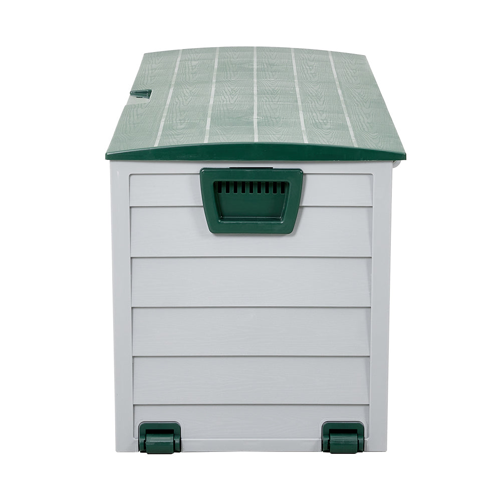 290L Green Top Outdoor Storage Box with Ventilation
