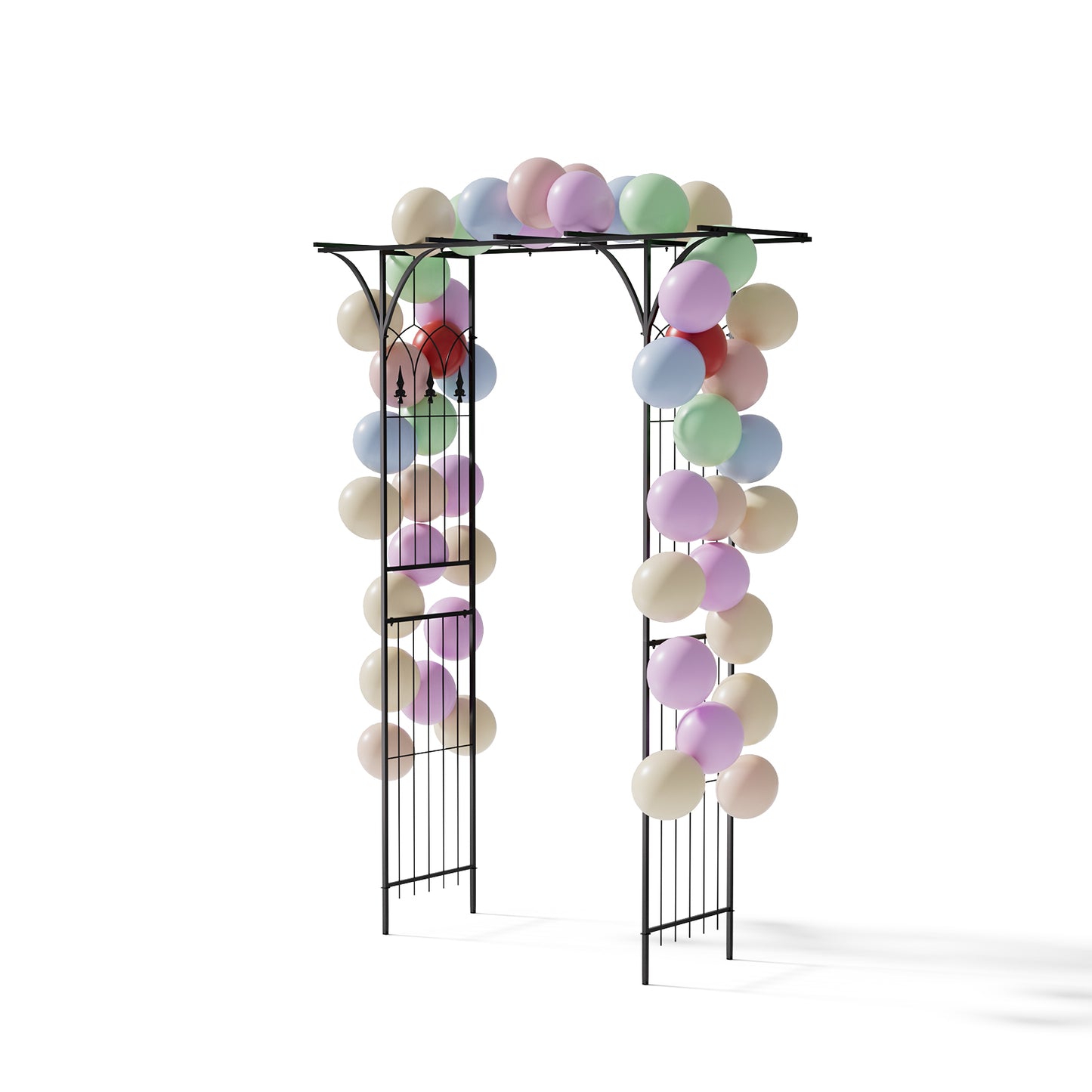 Black Metal Garden Arch Trellis