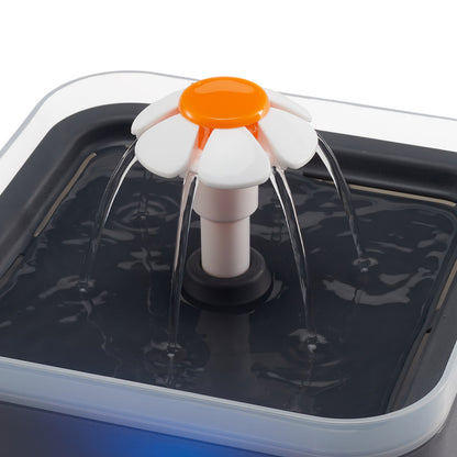 2L Pet Water Fountain with LED Lights