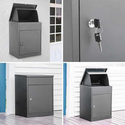 Lockable Galvanised Steel Parcel Drop Box