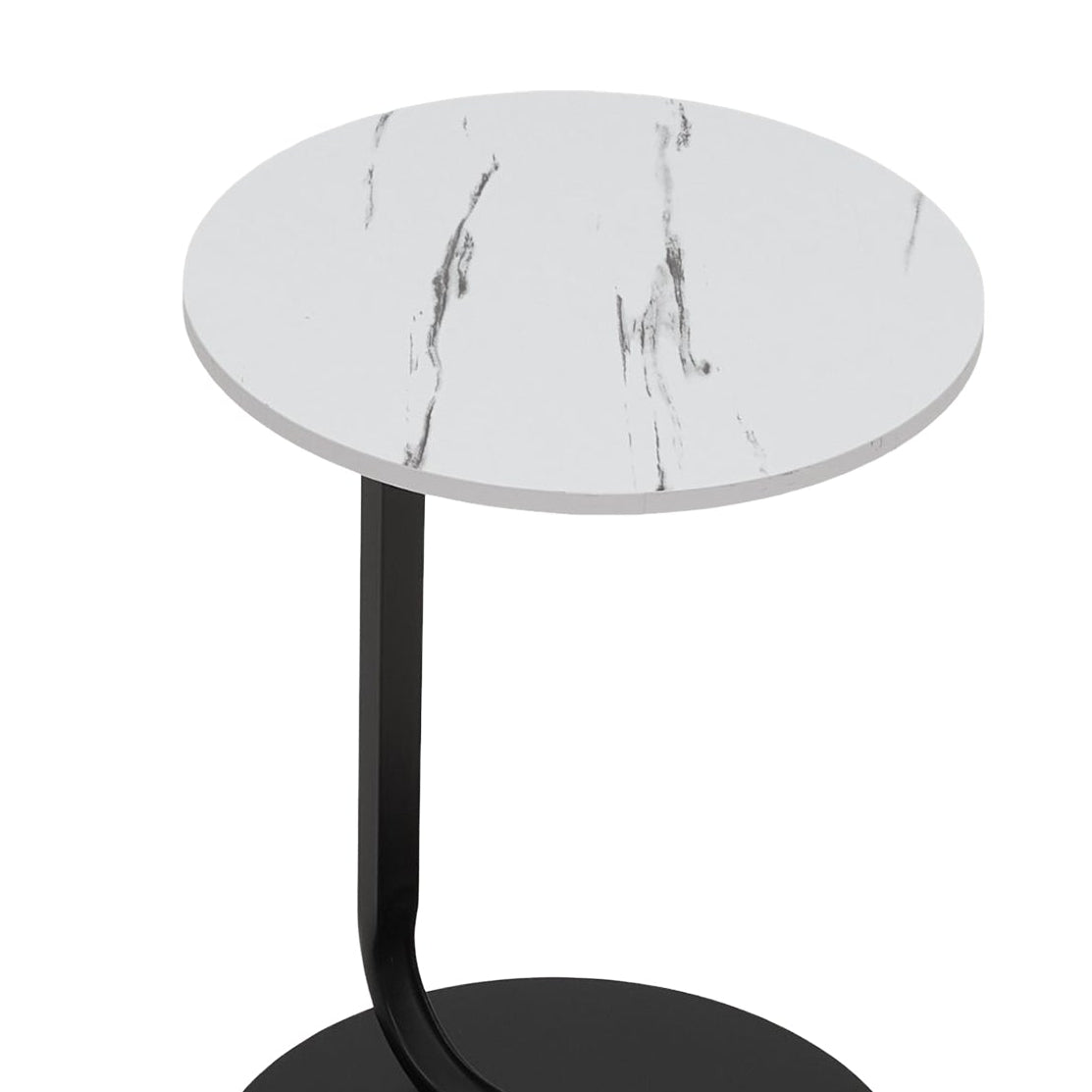 Modern Minimalist C-Shaped Side Table
