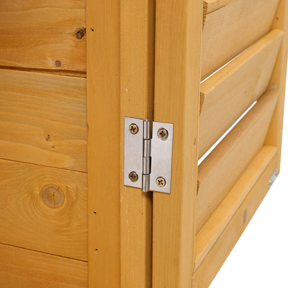 Outdoor Solid Wood Storage Cabinet