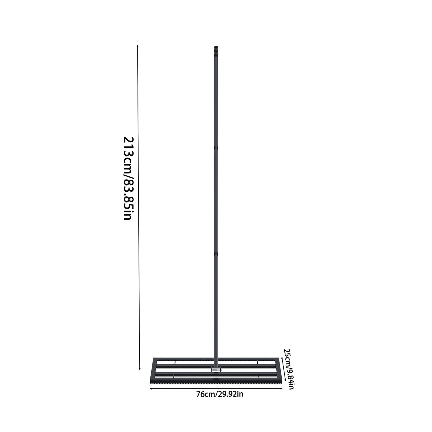 Garden Lawn Levelling Rake with Serrated Design