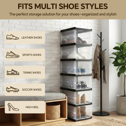 6-Tier Foldable Shoe Cabinet