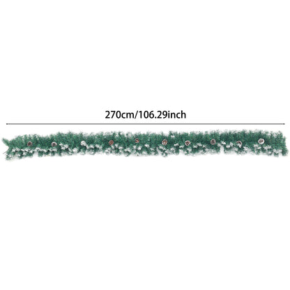 270cm Spruce Artificial Greenery Garland Pine Cones