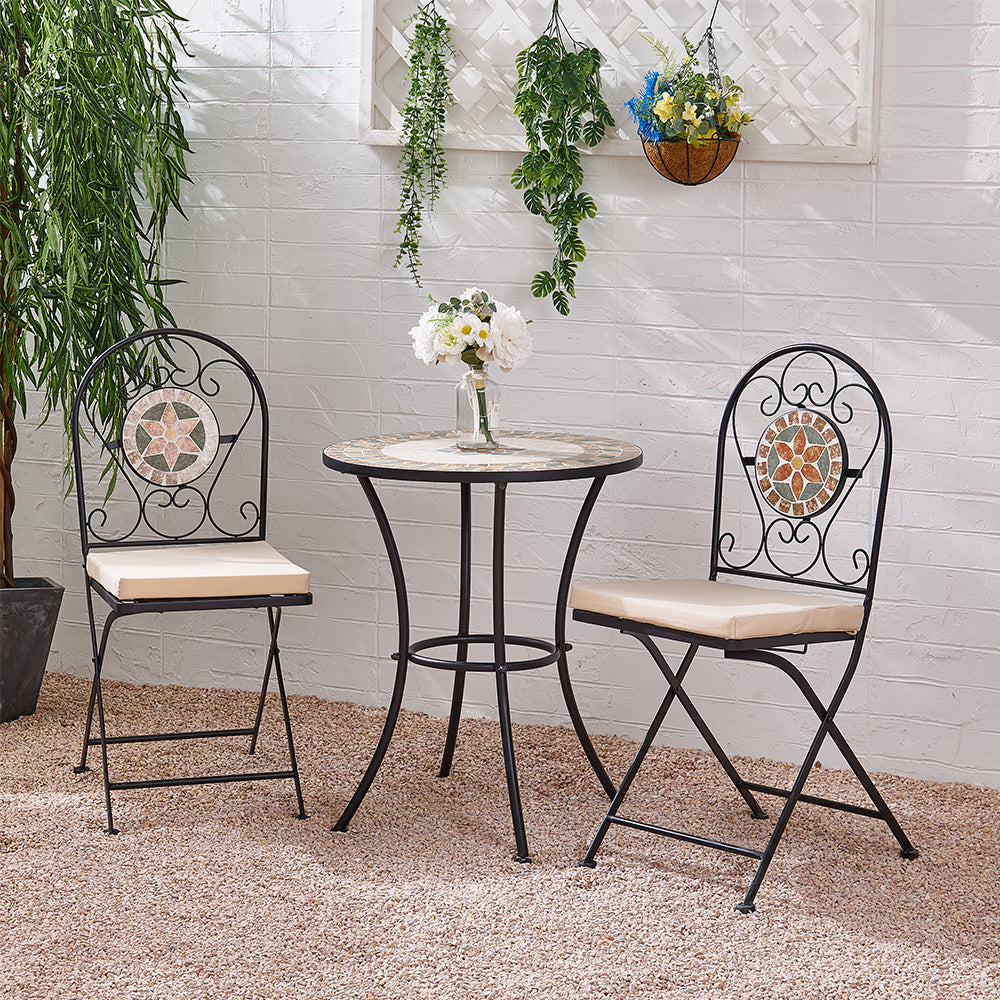3-Piece Mosaic Garden Dining Set
