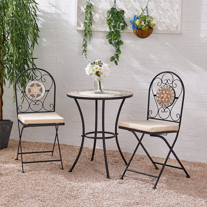 3-Piece Mosaic Garden Dining Set