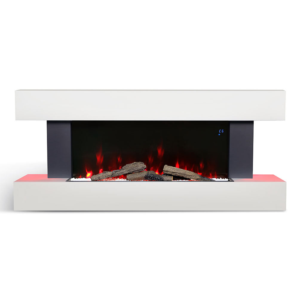 Wall Mounted/Freestanding Electric Fireplace with Mantel