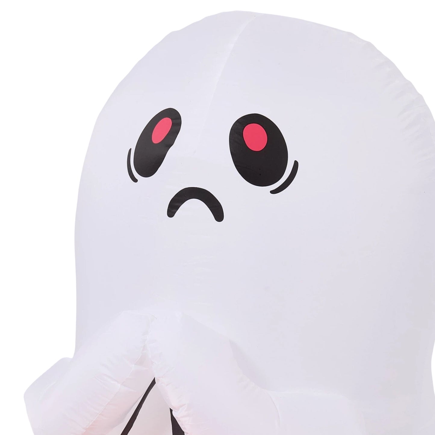 3 FT Halloween Inflatable Ghost Holding Pumpkin Bucket with LED Lights